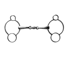 Load image into Gallery viewer, 3-Ring Gag Double Broken Copper Link Bit 2280