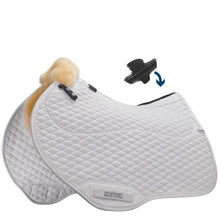 Load image into Gallery viewer, Streamline Lambswool Saddle Pad Jump White Large