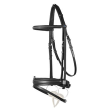 Load image into Gallery viewer, Leitrim 2300 Snaffle Bridle Special Dressage Noseband FS Black