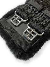Load image into Gallery viewer, Cord Girth With Padded Buckles Black 65cm