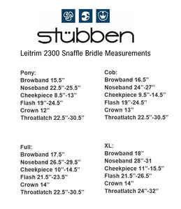 Leitrim Snaffle Bridle Combined Noseband Slide&Lock System FS Black
