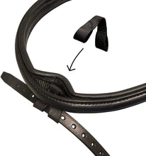 Load image into Gallery viewer, Leitrim Snaffle Bridle Combined Noseband Slide&amp;Lock System FS Black
