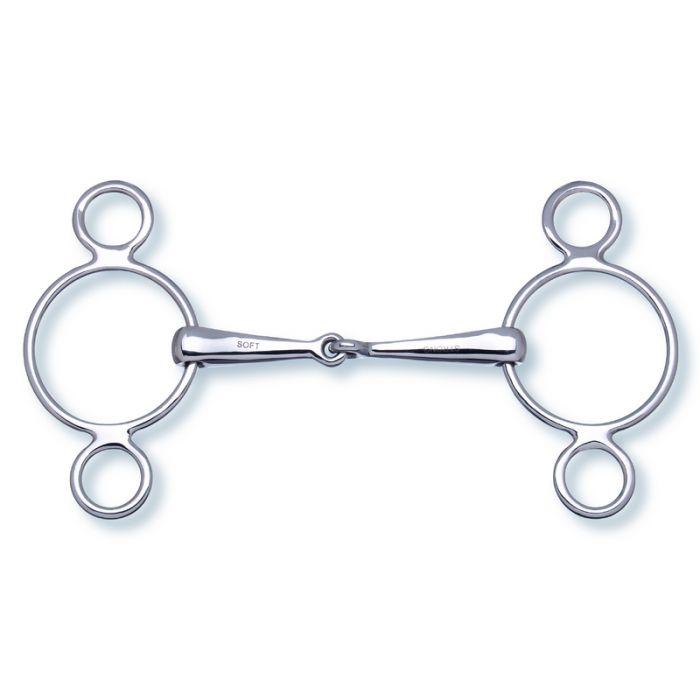 2in1 3-Ring Gag Single Jointed Bit 2283 12.5cm