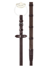 Load image into Gallery viewer, Rubber Reins 3/4" with 9 Stops and Buckle Ends
