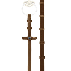 Web Reins Narrow 9 Leather Stops With Hooks