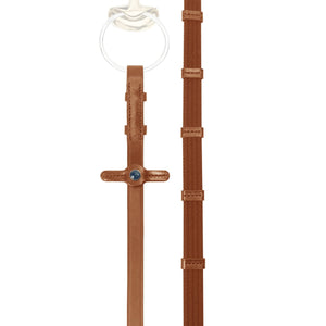Web Reins Narrow 9 Leather Stops With Hooks