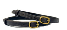 Load image into Gallery viewer, Spurs Straps Leather De Luxe 1118 Black - Pre Order
