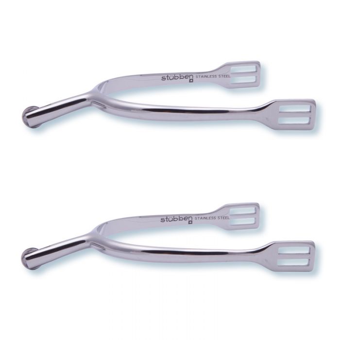 German Ladies 20mm Neck Smooth Rowel Spurs 1135