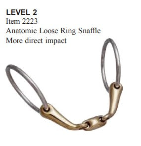 Anatomic Loose Ring Snaffle Double Broken Copper Bit 2223 - Pre Order