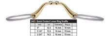 Load image into Gallery viewer, Quick Contact Loose Ring Snaffle Double Broken Copper Bit 2423 - Pre Order
