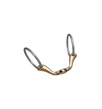 Load image into Gallery viewer, Quick Contact Loose Ring Snaffle Double Broken Copper Bit 2423 - Pre Order
