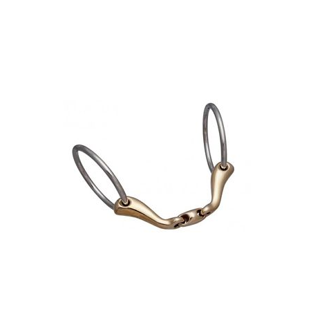 Quick Contact Loose Ring Snaffle Double Broken Copper Bit 2423 - Pre Order