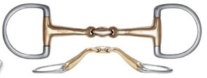 Quick Contact D-Ring Double Broken Copper Mouth Bit 2453 - Pre Order
