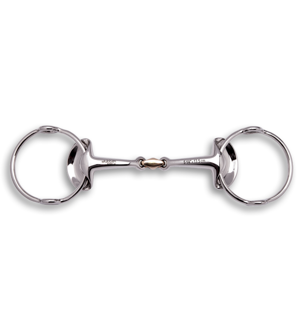 Silver Wings Gag Double Broken Copper Link Bit 2466 - Pre Order