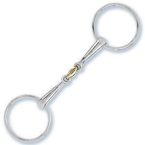 2in1 Loose Ring Snaffle Double Broken Copper Link Bit 2233 - Pre Order