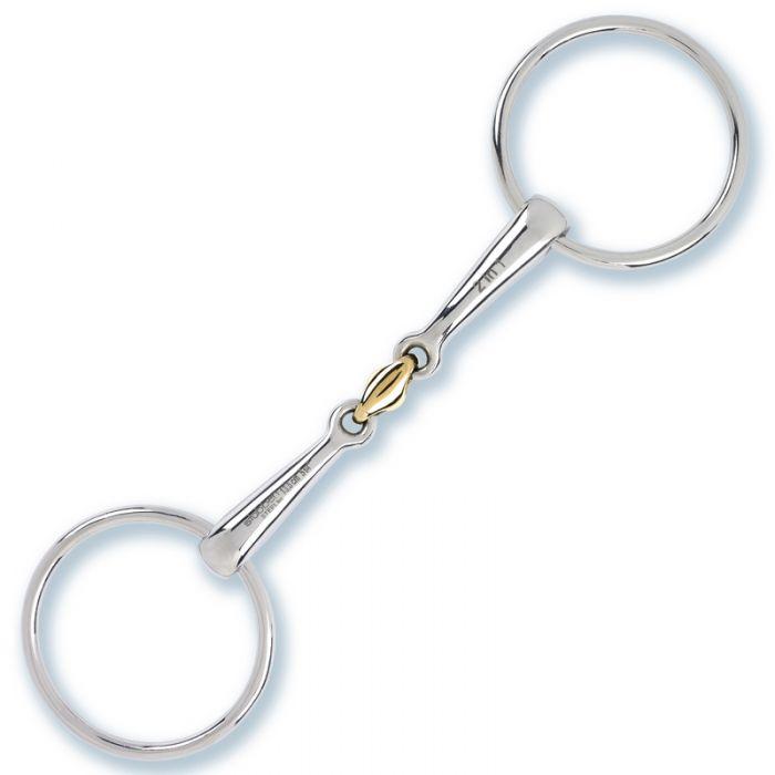 2in1 Loose Ring Snaffle Double Broken Copper Link Bit 2233 - Pre Order