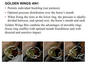 Golden Wings 4in1 Single Jointed Copper Mouth Bit 2263 - Pre Order