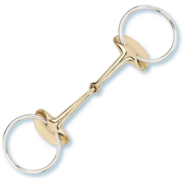 Golden Wings Snaffle Single Jointed Copper Mouth 2264 - Pre Order
