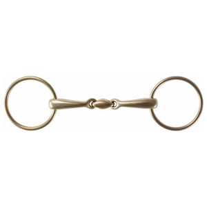 Loose Ring Copper Snaffle Double Broken Golden Rings 2922 - Pre Order