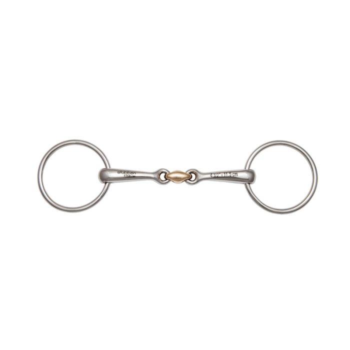 Loose Ring Snaffle Double Broken Copper Link (14mm Thickness) 2220 - Pre Order