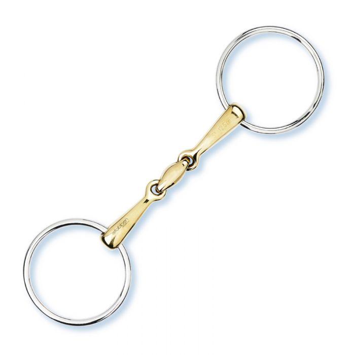 Loose Ring Snaffle Double Broken Copper Mouth 16mm Bit 2222 - Pre Order