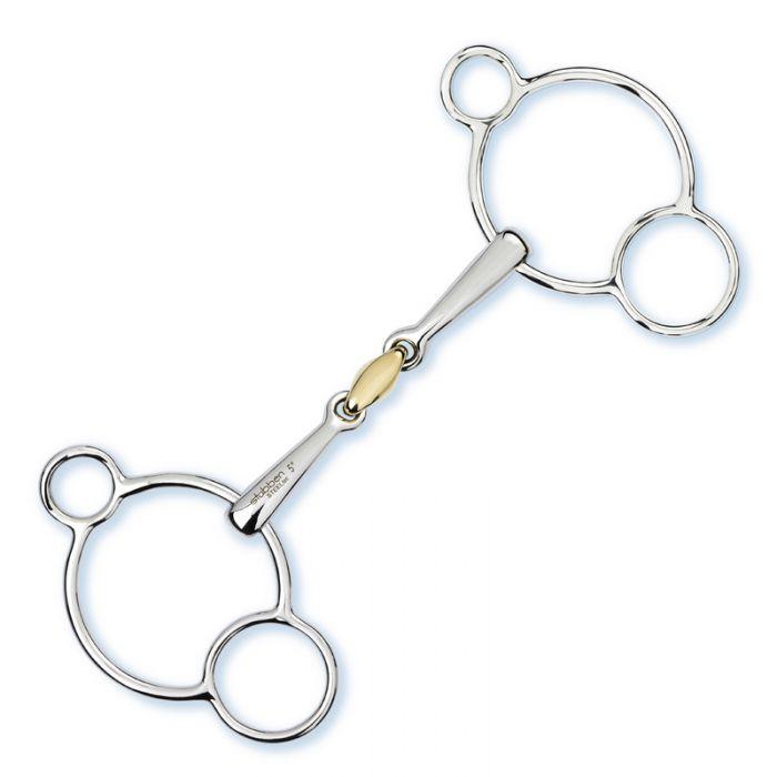 3-Ring Gag Double Broken Copper Link Bit 2280 - Pre Order